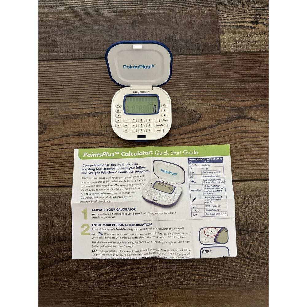 Weight Watchers Points Plus Calculator with WORKING BATTERY